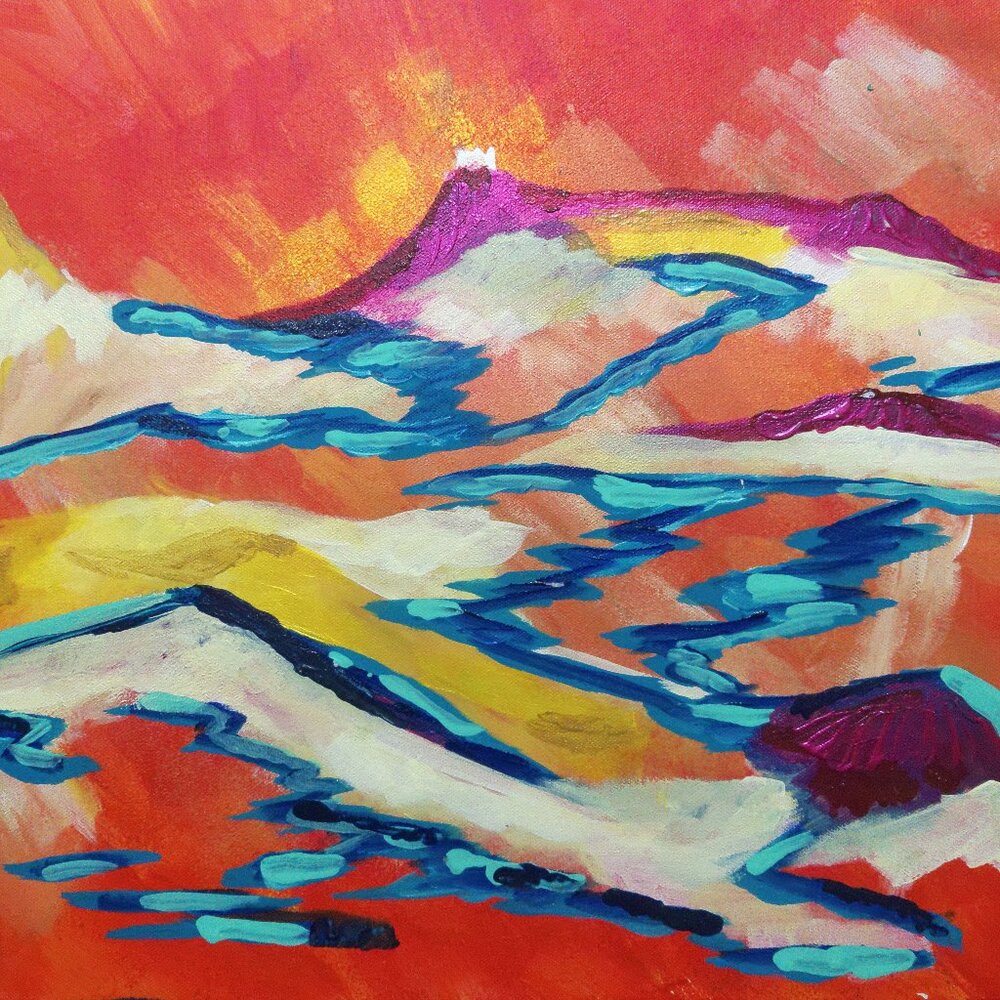 Untitled Abstract Original painting by Artist Rachael Potter